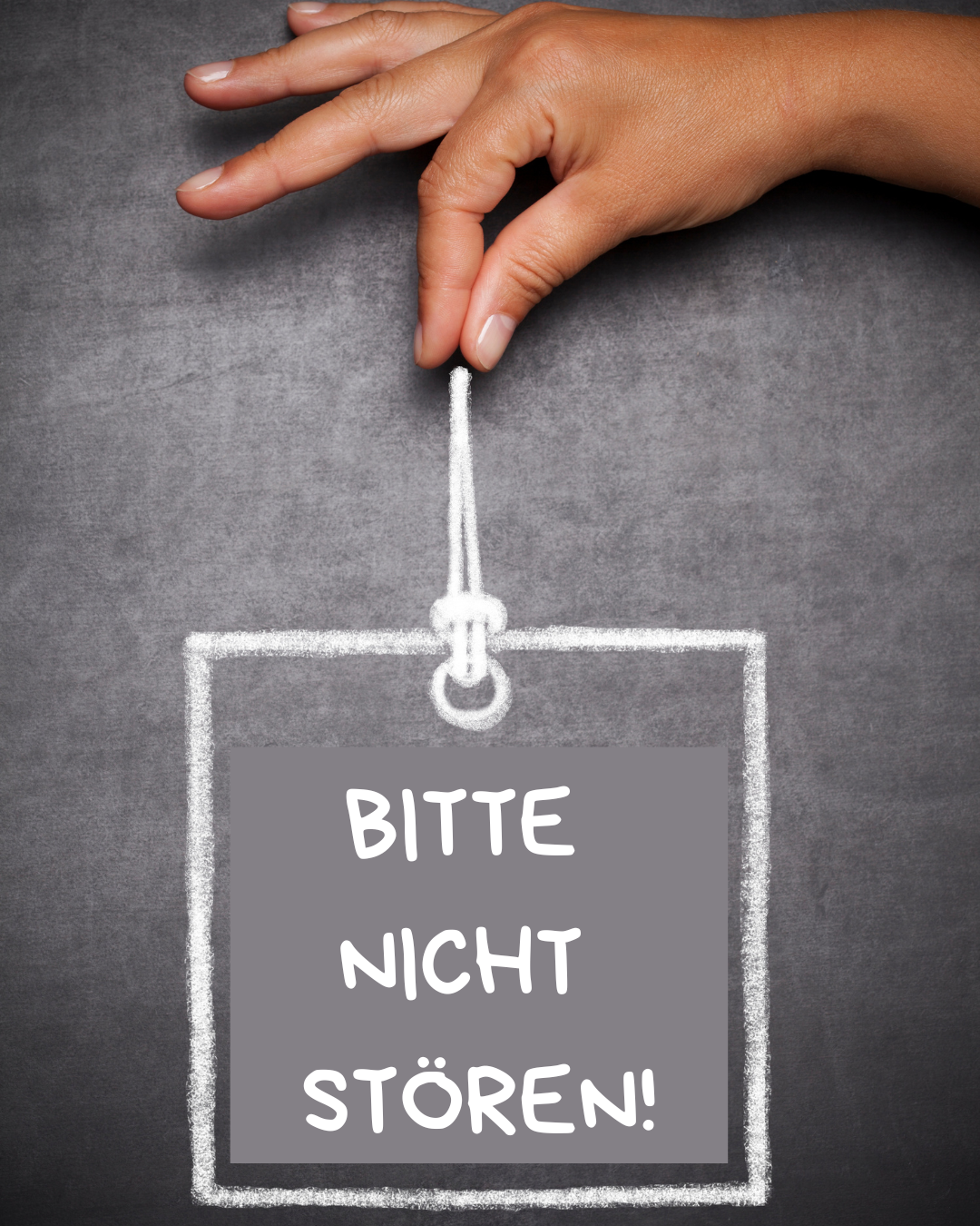 Bitte nicht stören Abgrenzen Grenzen setzen